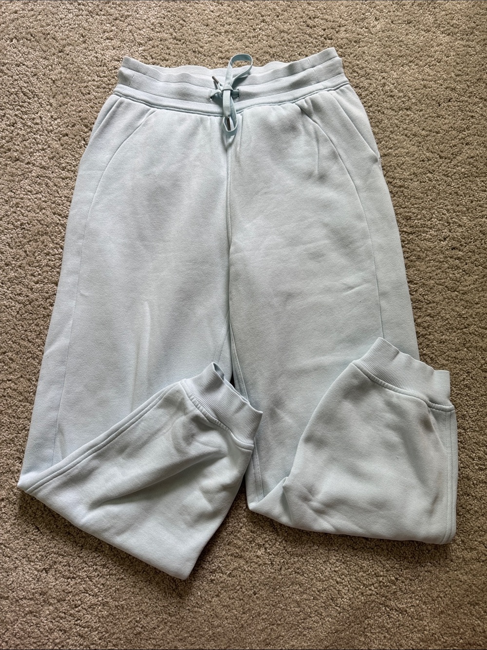 LULULEMON Ice Blue Terry Cotton Jogger 4/XS